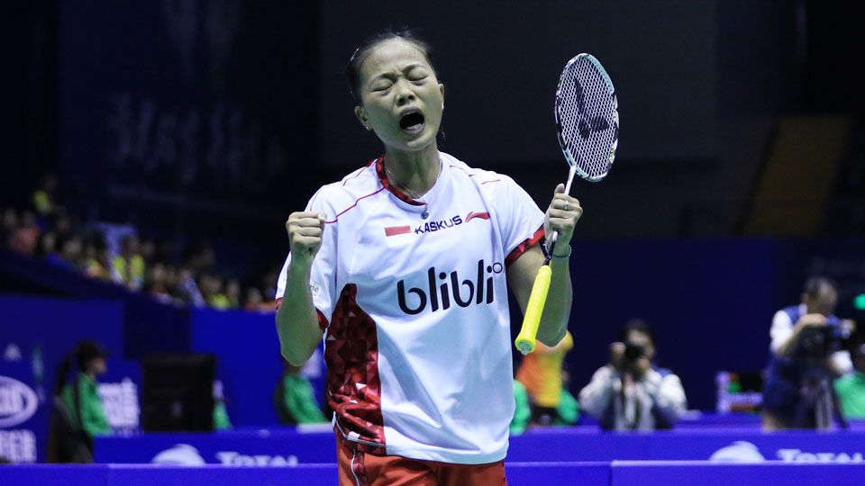 Fitriani salah satu pebulutangkis masa depan Indonesia di sektor tunggal putri. Copyright: &copy; PBSI